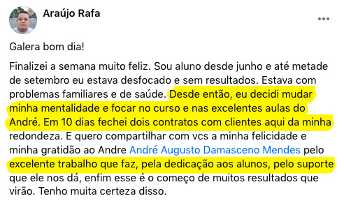 Depoimento e Resultado Profissao Consultor 12